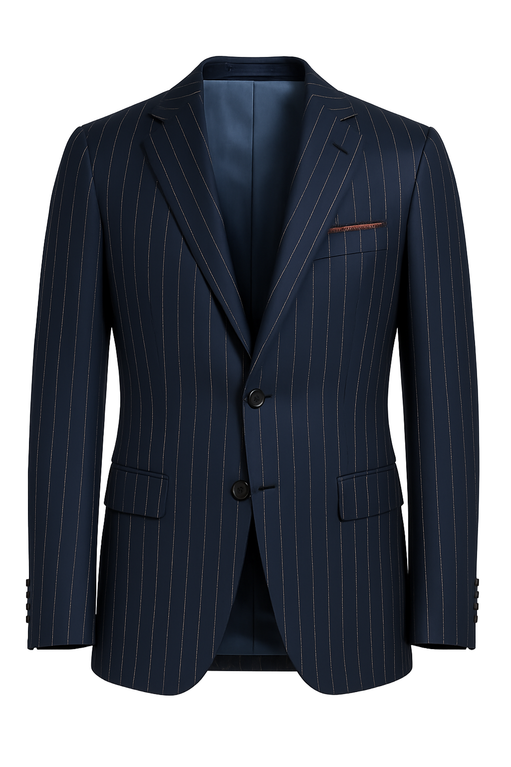 Monza Navy Pinstripe Suit