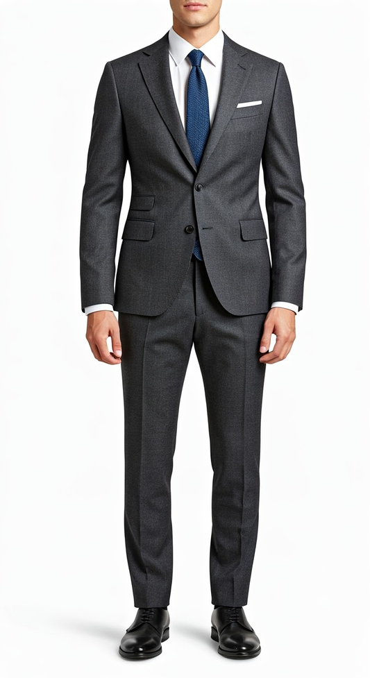 Milano Dark Grey Charcoal Suit